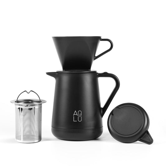 ANLU KIT DUO CAFETE | NEGRO | 590 ml