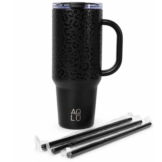 ANLU VASO LEO PRINT | NEGRO | 1200 ml